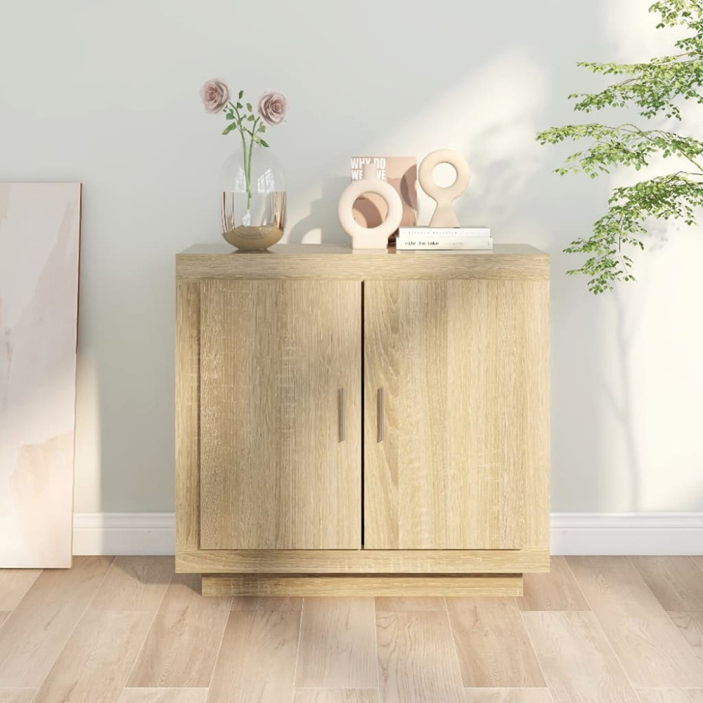 vidaXL 2 Door Sonoma Oak Sideboard Image 7