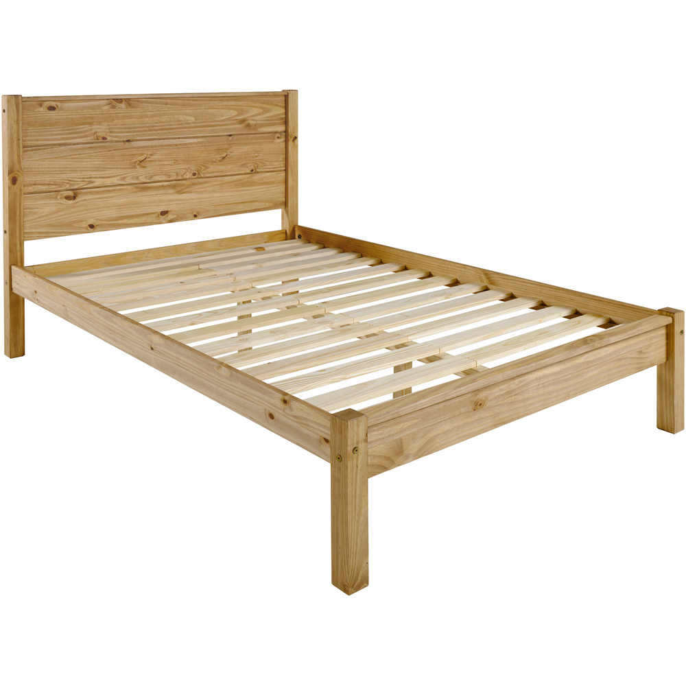Seconique Barton Double Waxed Pine Bed Image 3