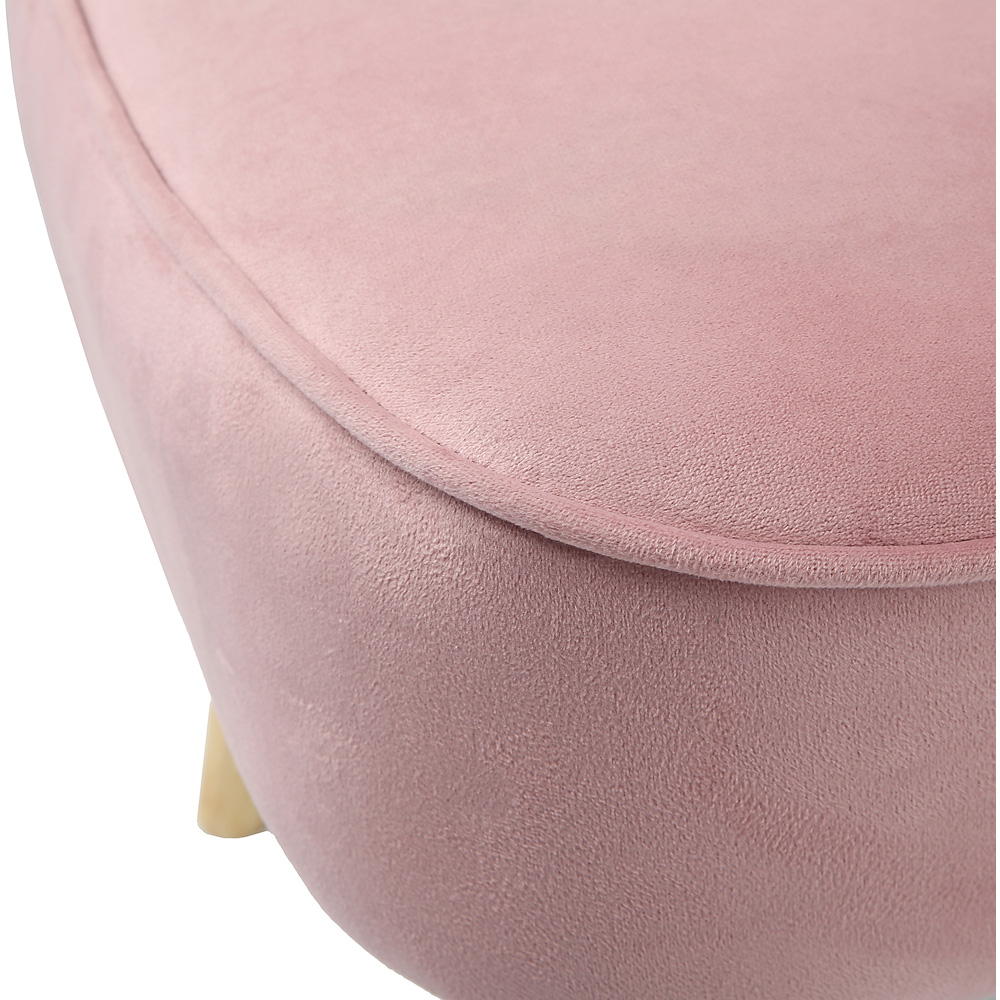 Shaun Pink Velvet Accent Chair Image 7
