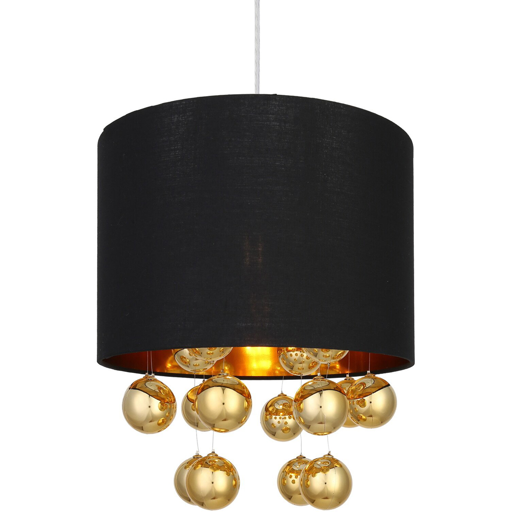 Black Gold Orb Droplet Pendant Shade Image 3
