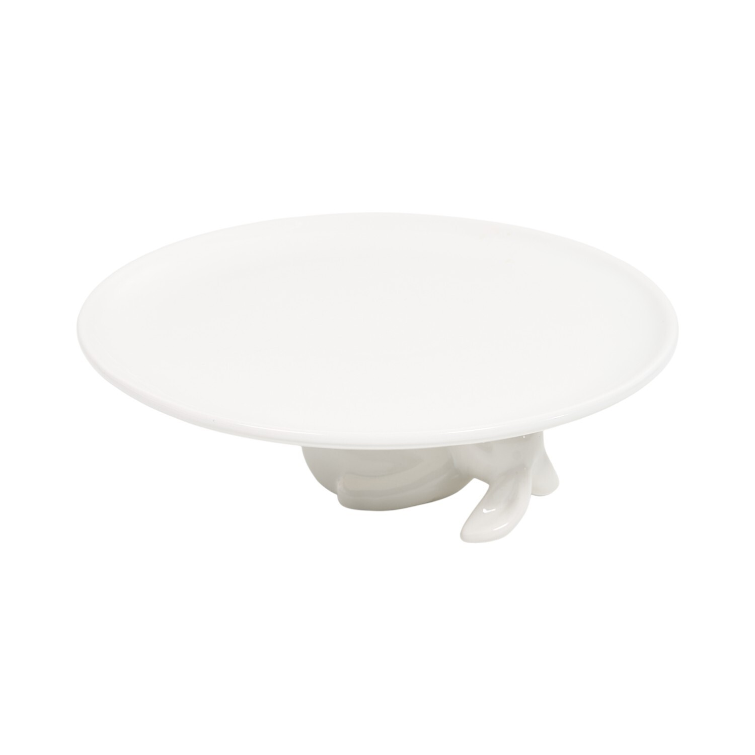 Dolomite Bunny Cake Stand White Image 4