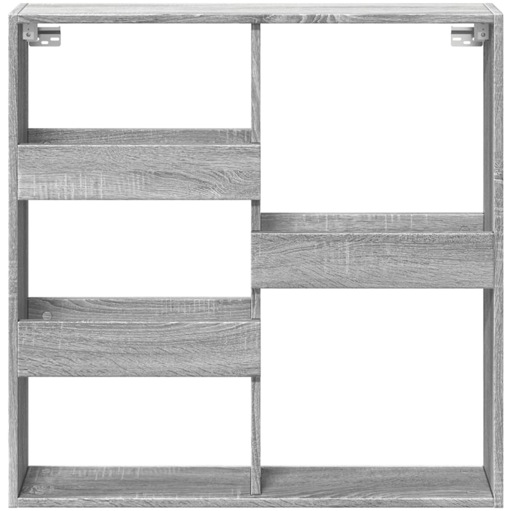 vidaXL 5 Shelf Grey Sonoma Wall Cabinet Image 3