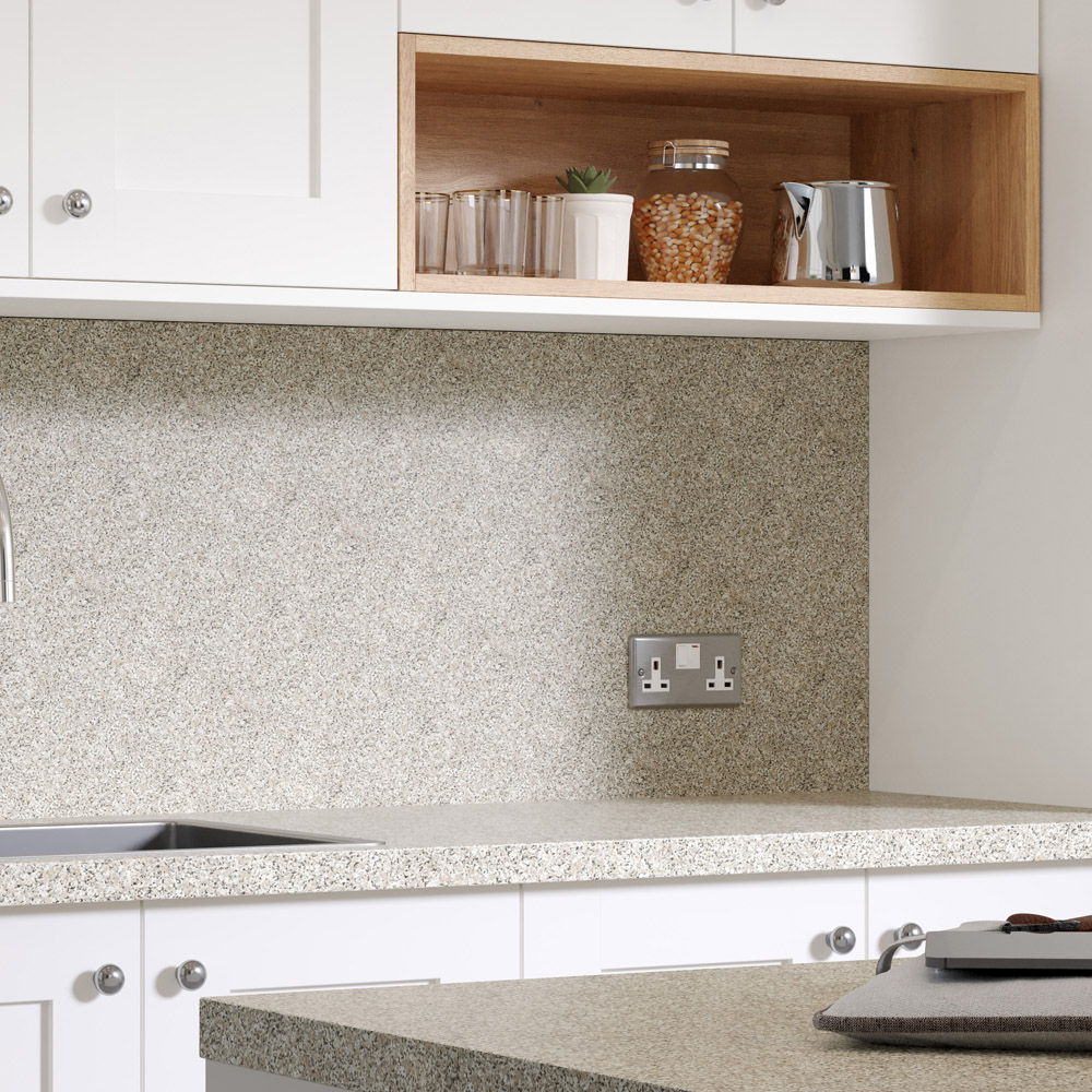 Options Plus Granite Beige Post-Formed Laminate Kitchen Worktop 4100 x 600 x 38mm Image 4