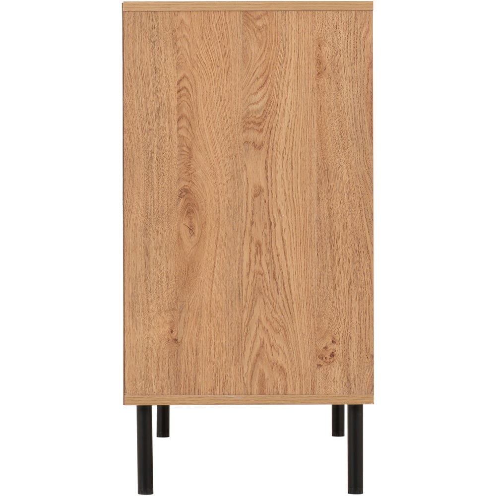 Seconique Leon 3 Drawer Medium Oak Effect Chest of Drawers Image 5