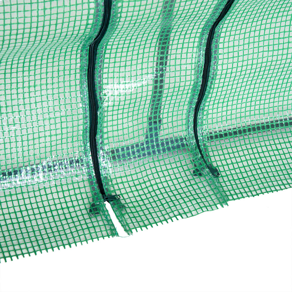 Outsunny Portable Plastic Mesh Cover 8.8 x 2.9ft Greenhouse Image 3