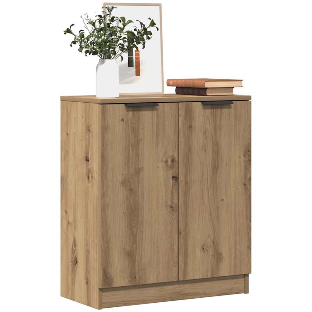 vidaXL 2 Door 2 Shelf Artisan Oak Sideboard Image 3