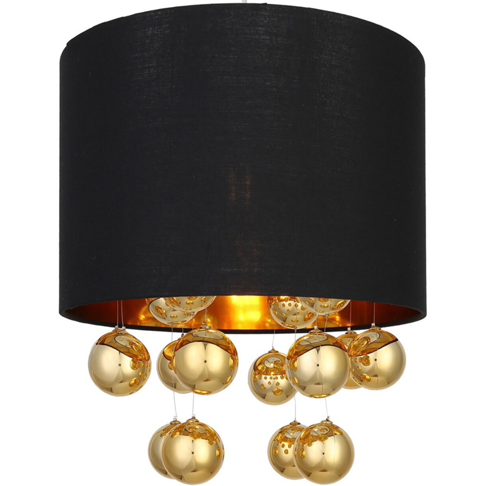 Black Gold Orb Droplet Pendant Shade Image 4