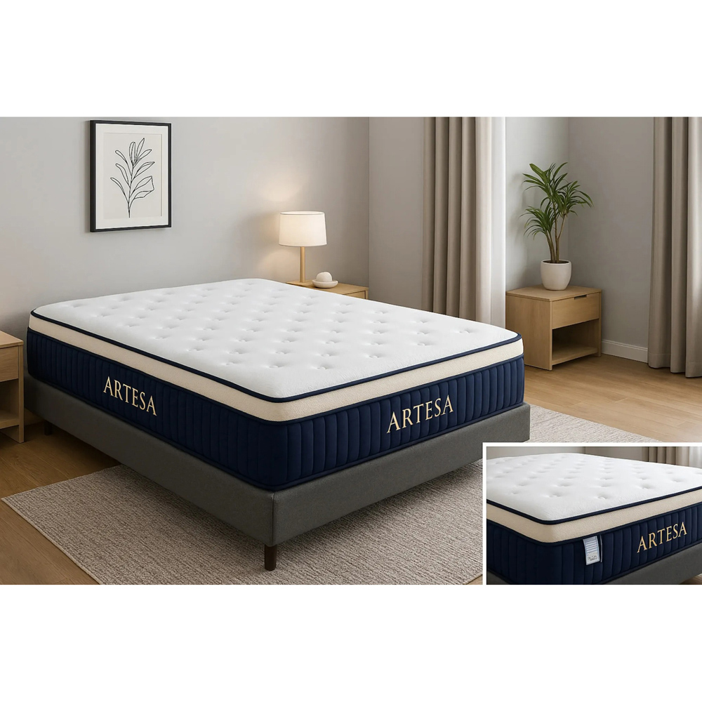 ARTESA Soul King Size Euro Top 2000 Pocket Spring Hybrid Mattress Image 2