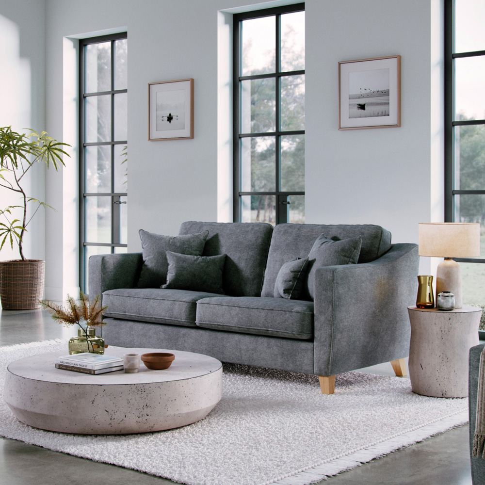 Marlon 2 Seater Medium City Steel Sofa Image 6