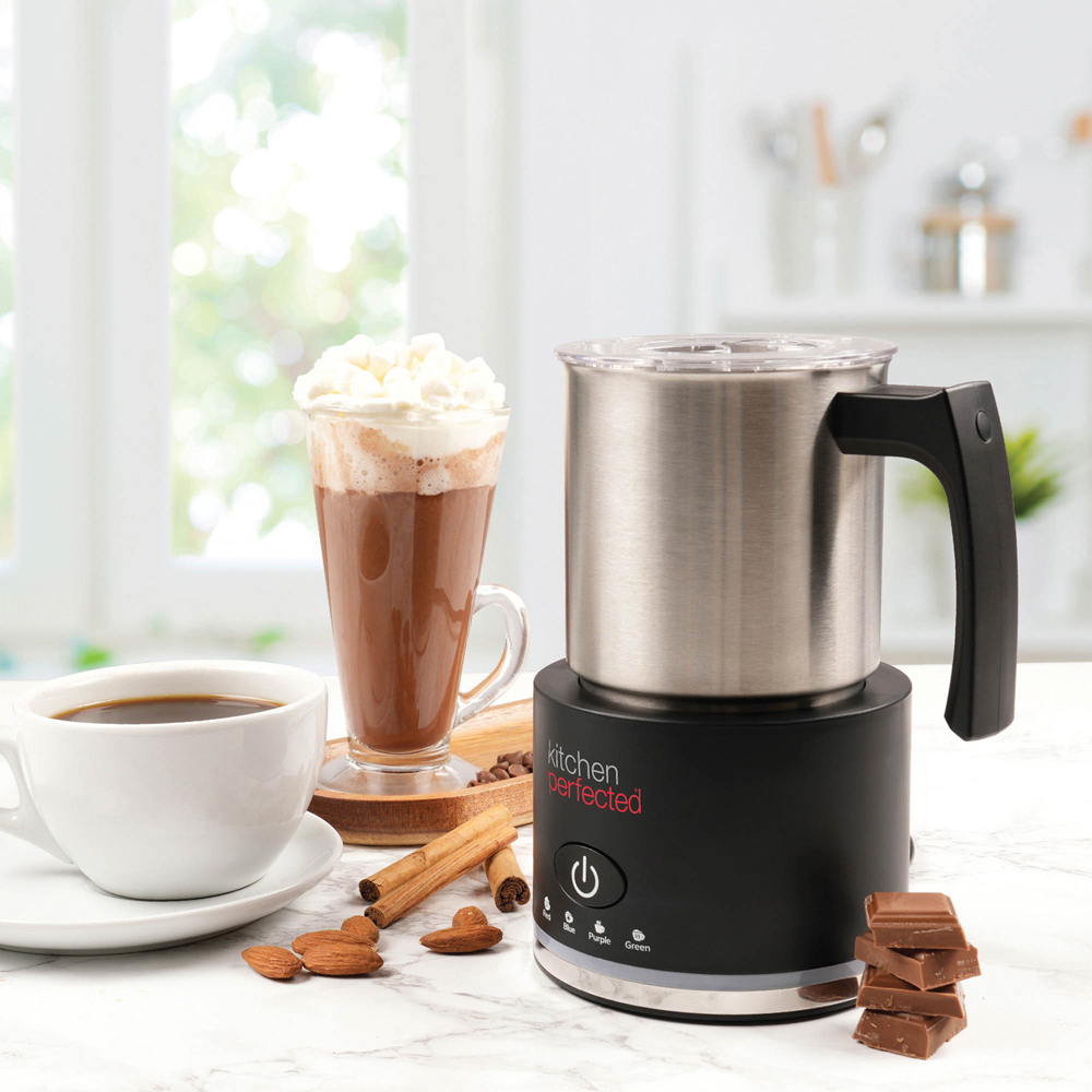 Kitchen Perfected LY1780 Milk Frother and Hot Chocolate Maker with Latte Art Drip Nozzle 500ml Image 2