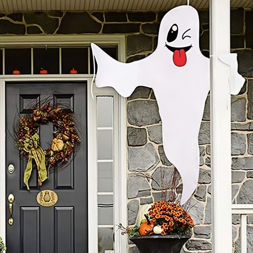 Jaoyeh Halloween White Ghost Flag Set 2 Pack Image 5