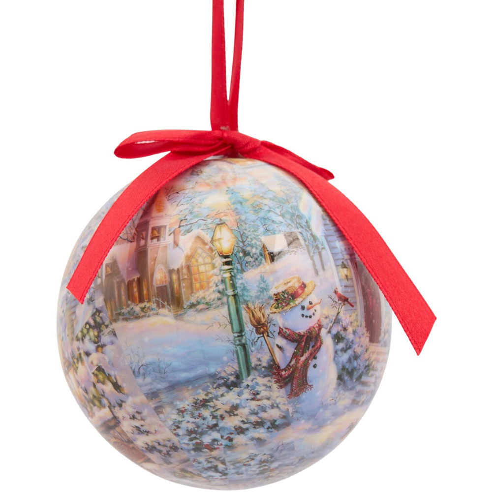 Set of 7 Christmas Retro Baubles Image 5