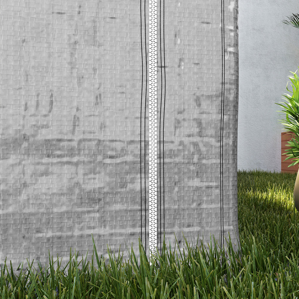 Outsunny 6.5 x 6.5ft Grey Temporary Garden Storage Tent Image 3