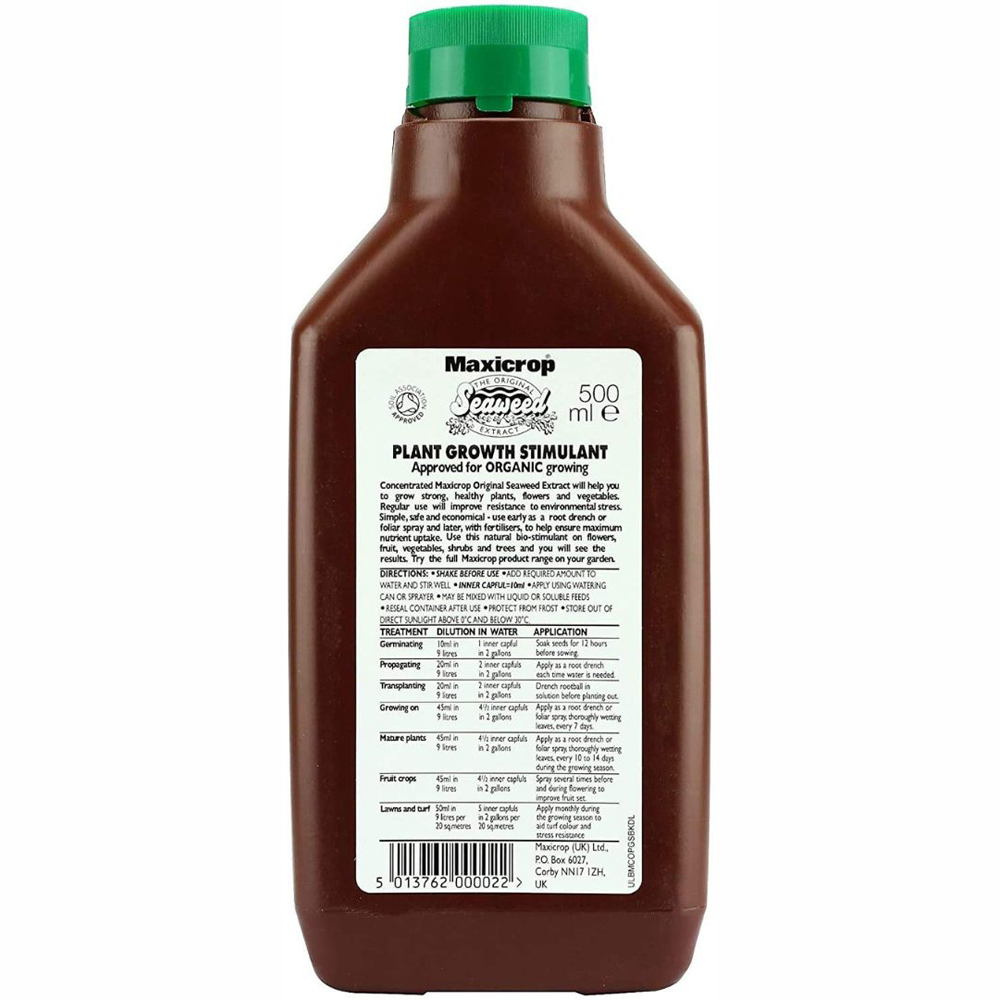Thompson and Morgan Maxicrop Original Seaweed Extract 500ml 2 Pack Image 3