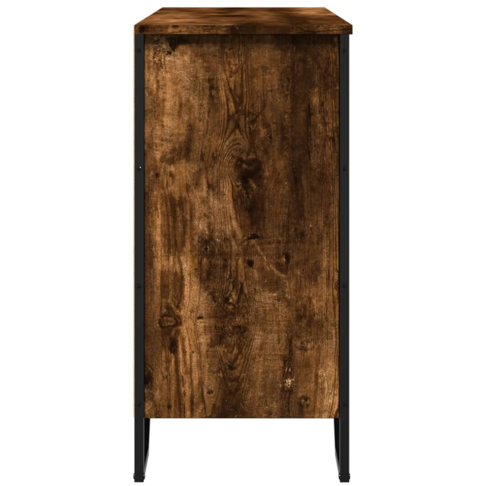 vidaXL 6 Shelf Smoked Oak Sideboard Image 5