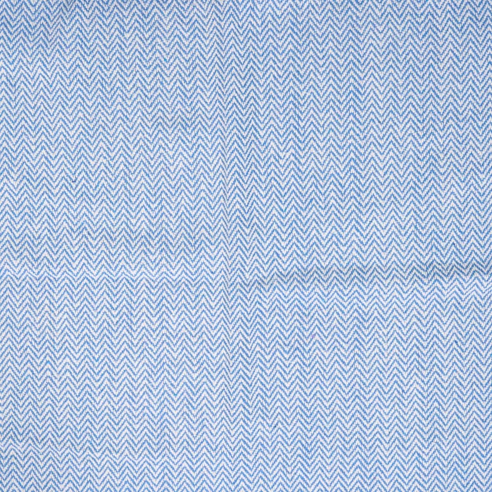 Chevron Woven Throw Blue Image 4