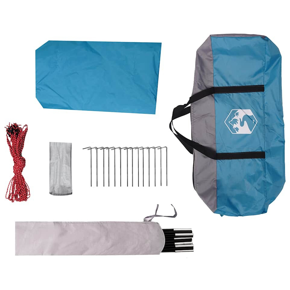 Walplus Waterproof Polyester Camping Tarp Shelter Blue 2.1 x 3 x 4.6m Image 6