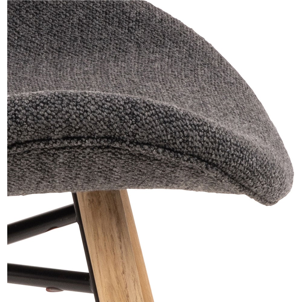 Florence Batilda Set of 2 Grey and Oak Dining Chair Image 7