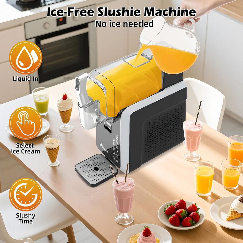 Alivio Black Multi-Purpose 2L Frozen Drink and Slushy Maker Machine Image 6
