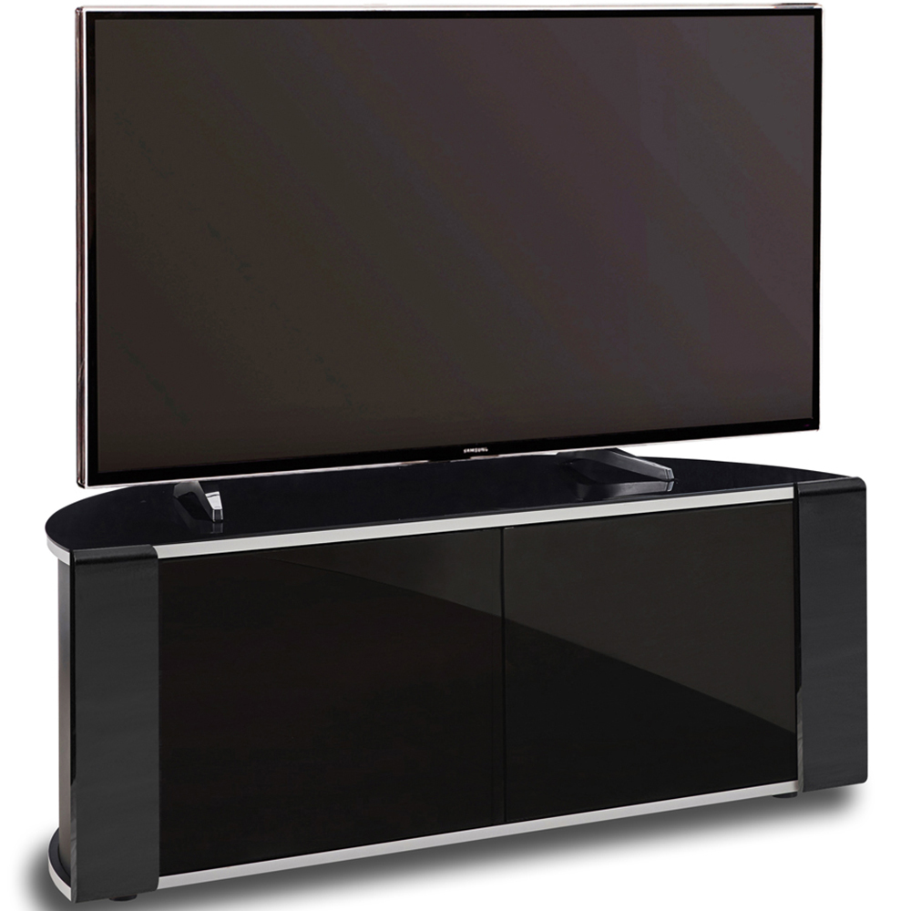 MDA Designs Sirius 850 2 Door Black TV Cabinet Image 4