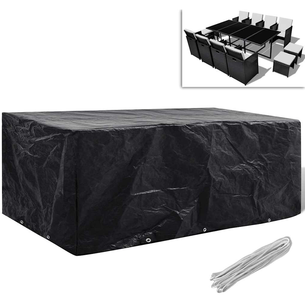 Walplus Black Garden Furniture Cover 229 x 113 x 73cm Image 5