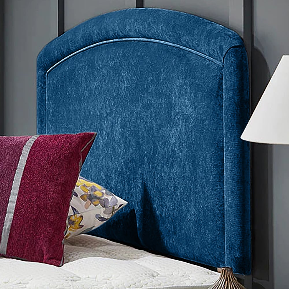 Eleganza Home Melanie Super King Size Blue Naples Strutted Headboard Image 1