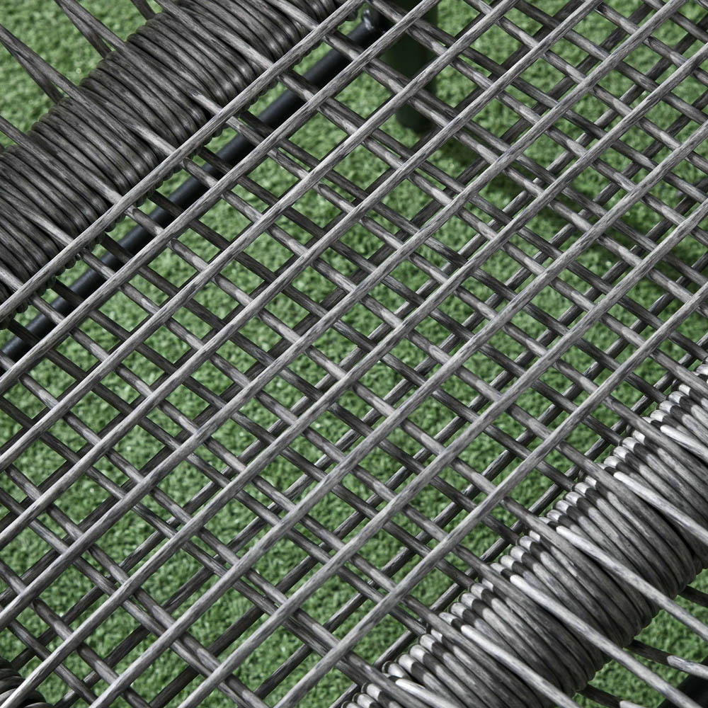 Outsunny Grey Garden Rattan Leisure Chair Set with Adjustable Backrest Image 3