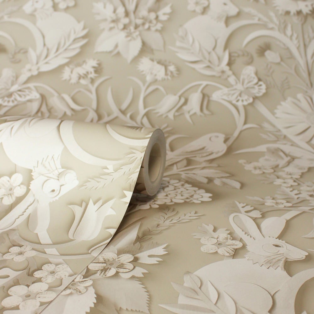 Fine Decor Woodland Floral Harmony Natural 3D Effect Wallpaper Image 2