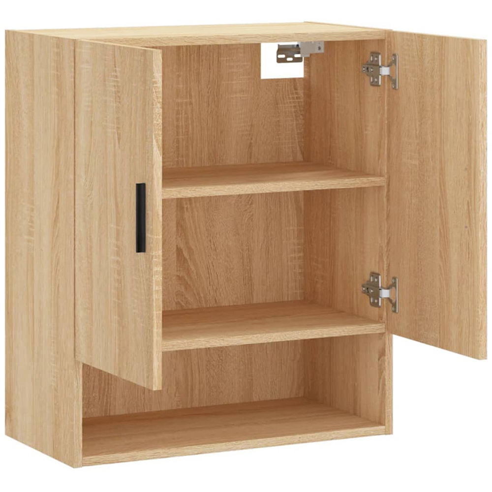vidaXL 2 Door Single Shelf Sonoma Oak Wall Cabinet Image 6