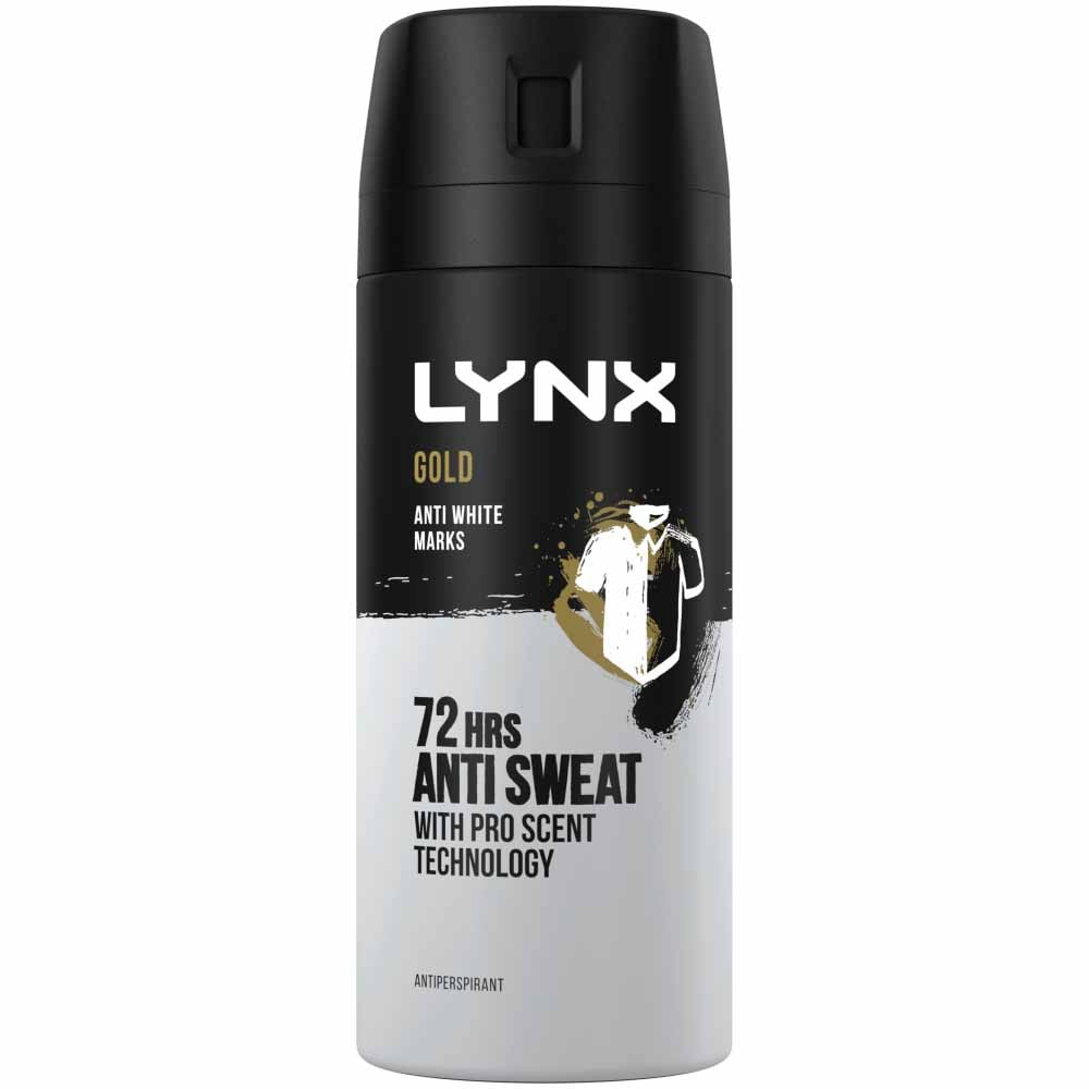 Lynx Gold Anti Marks Anti Perspirant Deodorant Case of 6 x 150ml Image 2