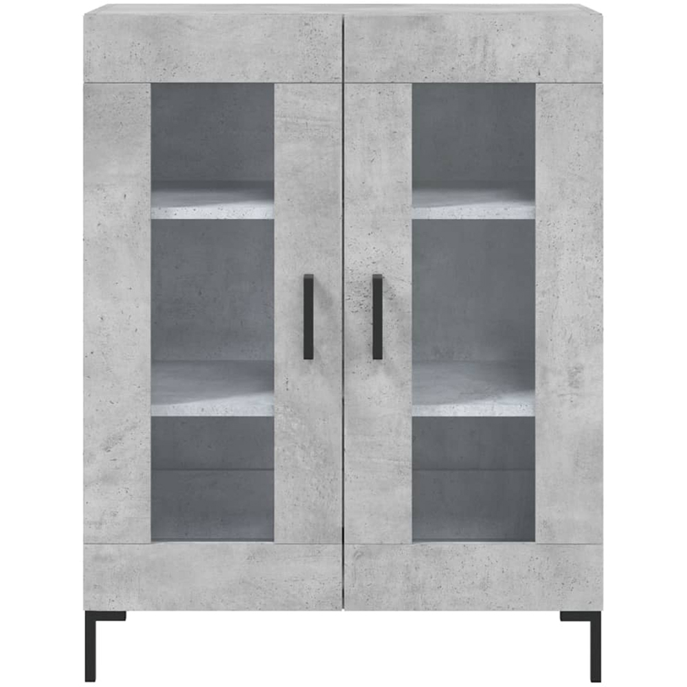vidaXL 3 Door 3 Drawer Grey Highboard Image 8