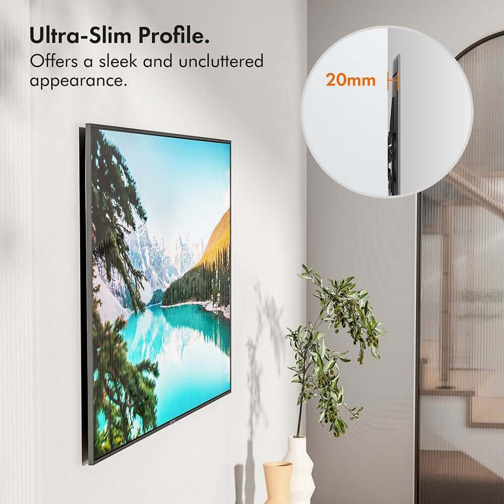 VonHaus 32 to 70 inch Flat to Wall TV Mount Image 3