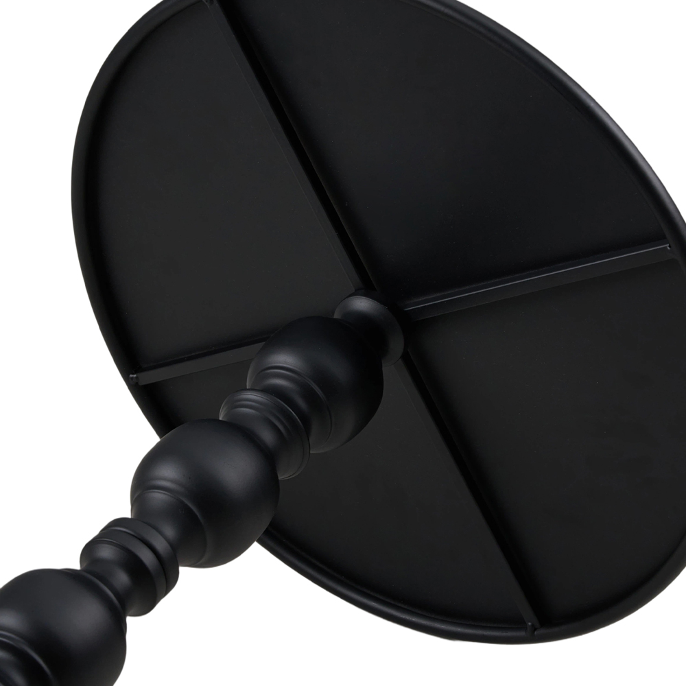 Living and Home Black Vintage Round Side Table Image 3