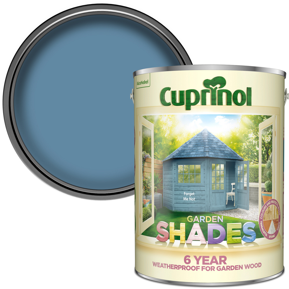 Cuprinol Garden Shades Forget Me Not Matt Exterior Wood Paint 5L Image 1