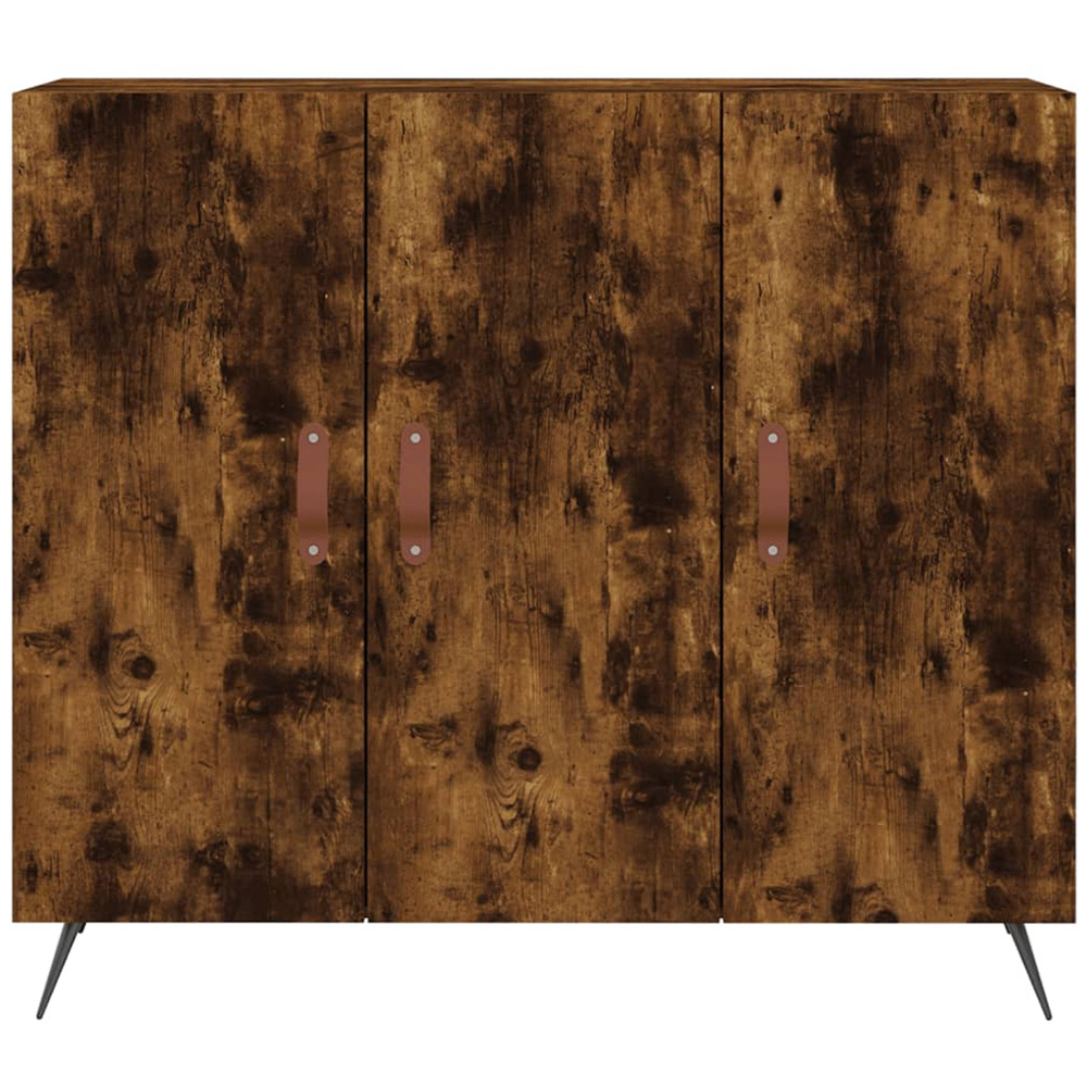 vidaXL 3 Door Smoked Oak Sideboard Image 6