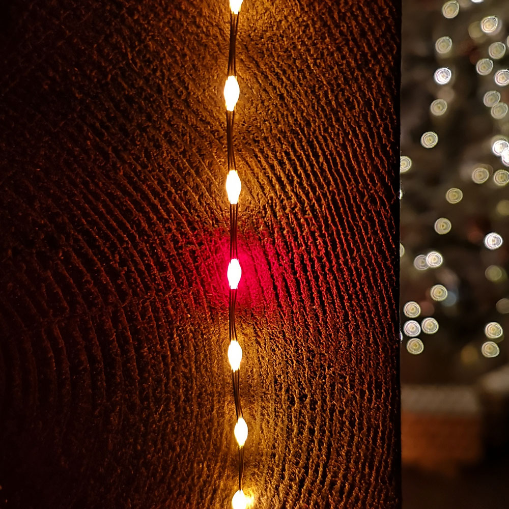 Samuel Alexander 400 Red and Vintage Gold MicroBrights Christmas Lights Image 3