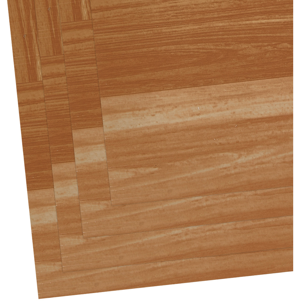 Living and Home Parquet Brown Square Self-Adhesive PVC Flooring Tile 10 Pack Image 4