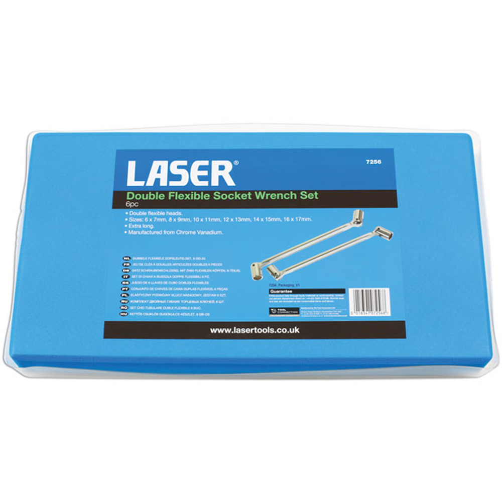 Laser 7256 6 Piece Flexible Socket Spanner Set Image 6
