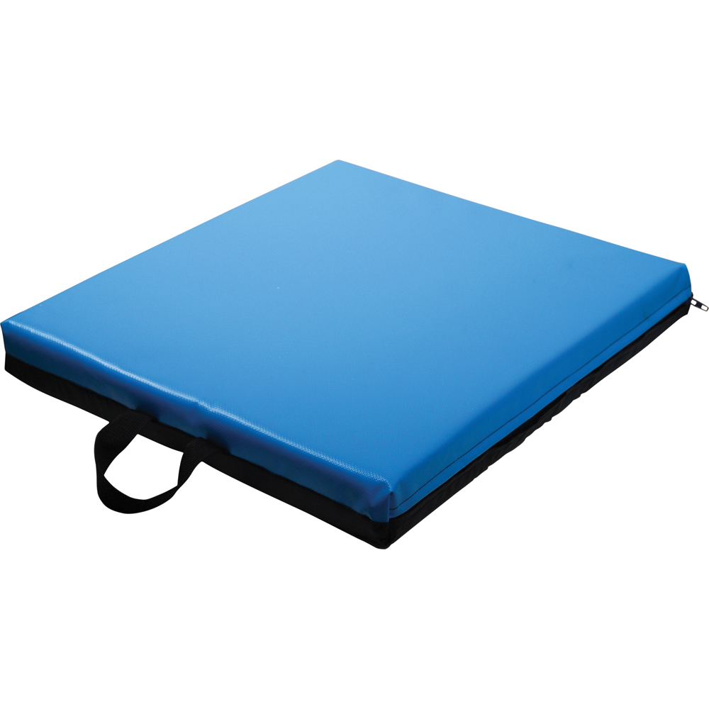 Aidapt Blue Vinyl Covered Gel Wheelchair Seat Cushion Image 1