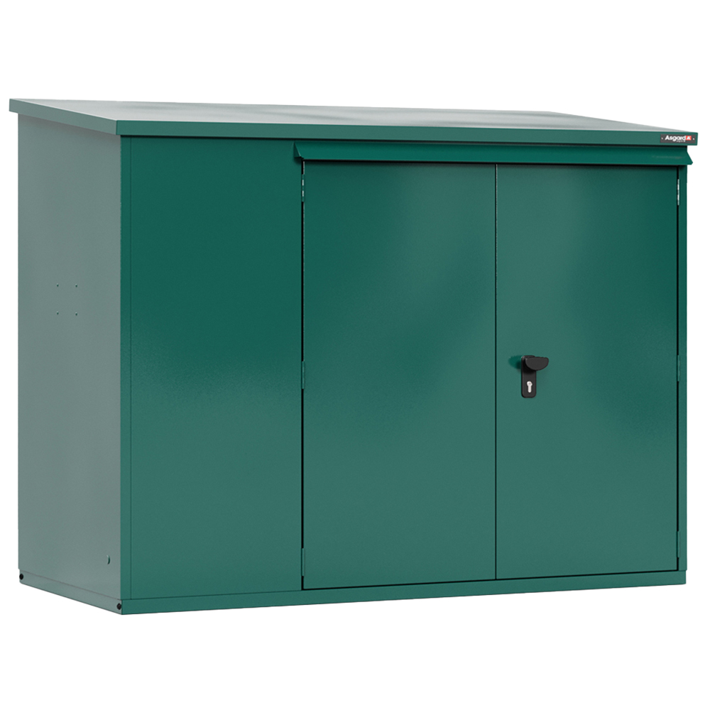 Asgard Addition 6 x 3ft Double Door Green Caravan Storage Shed Image 1