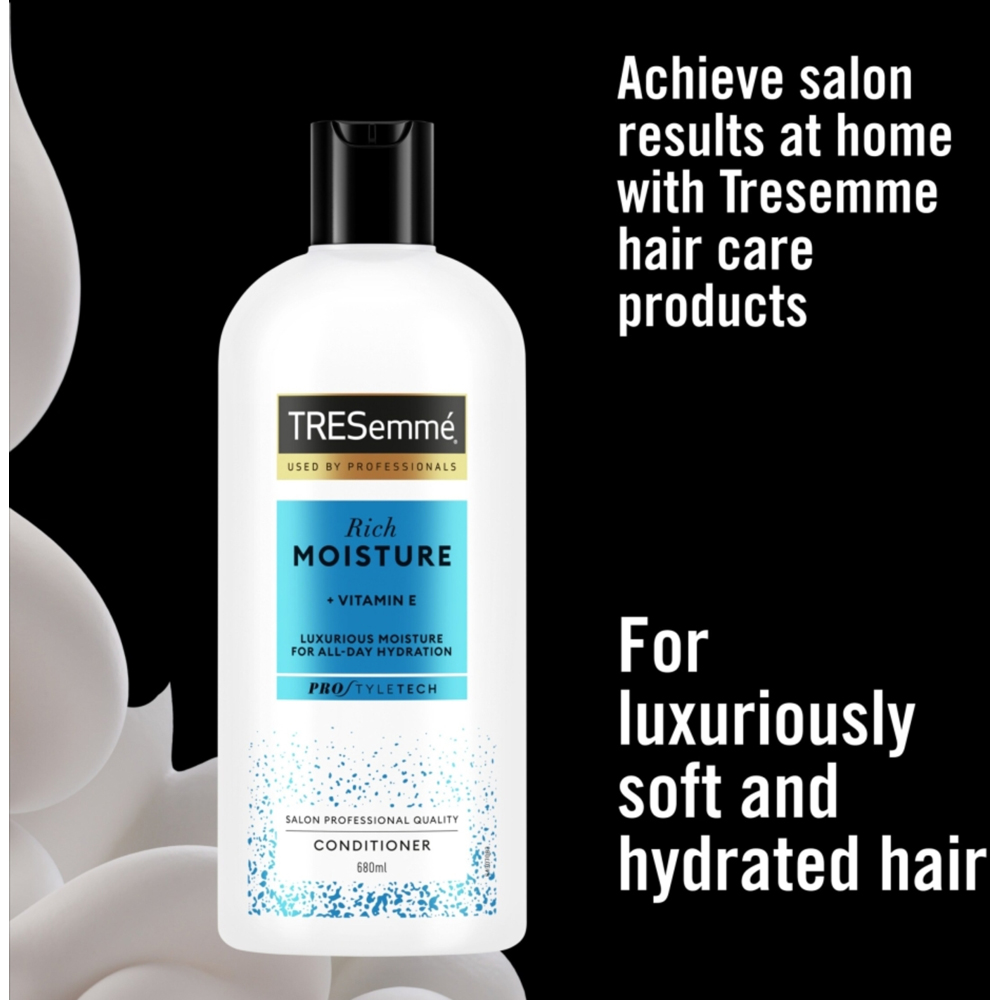 Tresemme Vitamin E All-Day Hydration Rich Moisture Conditioner 680 ml 6 Pack Image 5