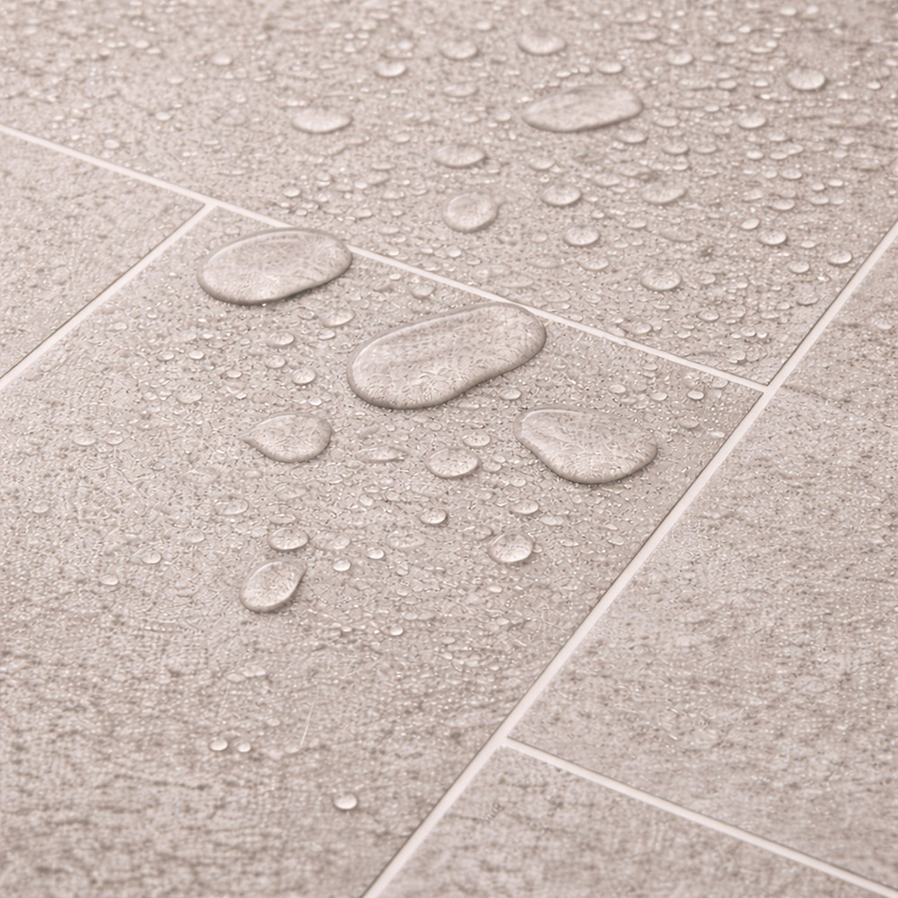 Britwall Light Grey Brick Pattern Matte Finish Shower Panel 2400 x 1000 x 10mm 3 Pack Image 3