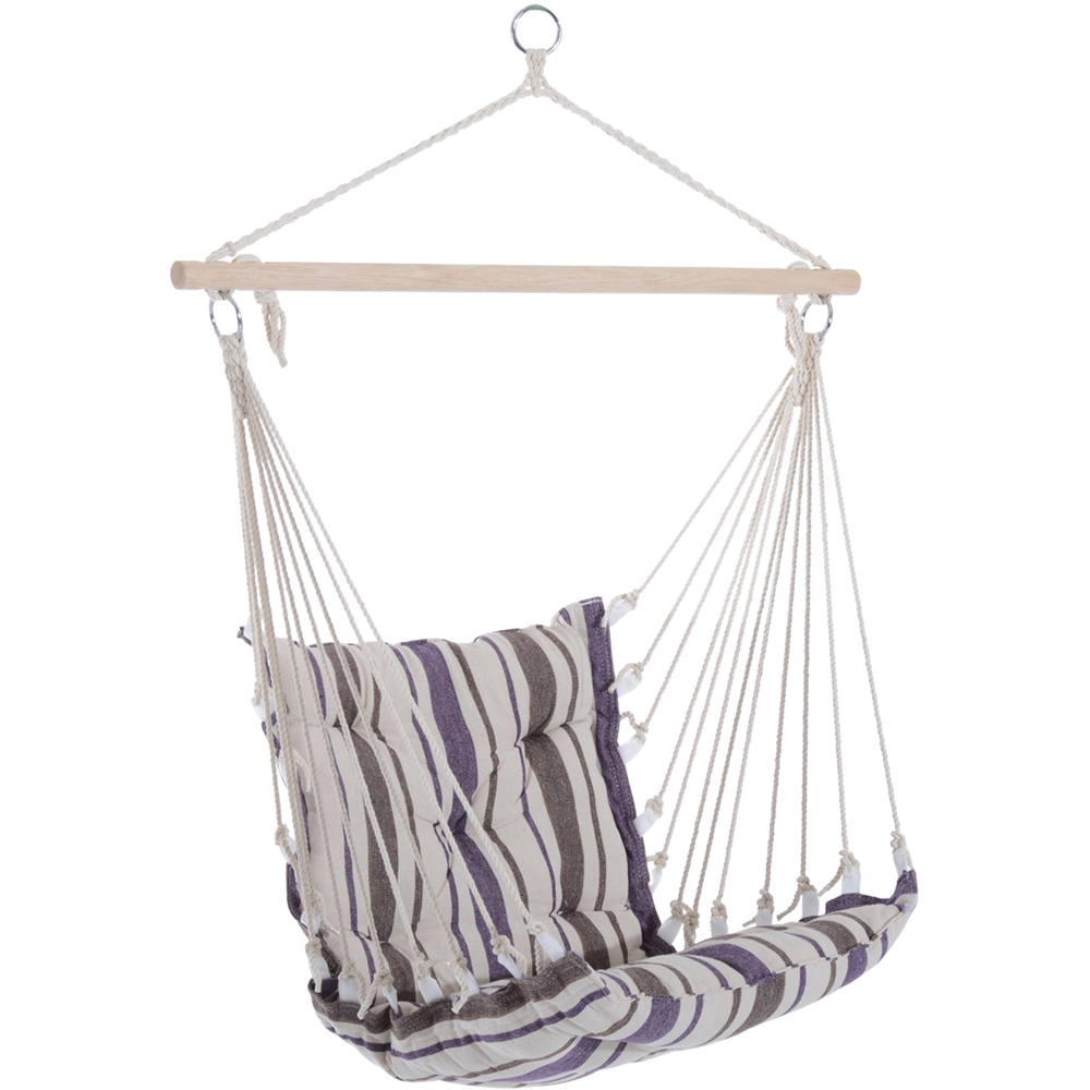Outsunny Brown Wooden Hanging Hammock Image 2