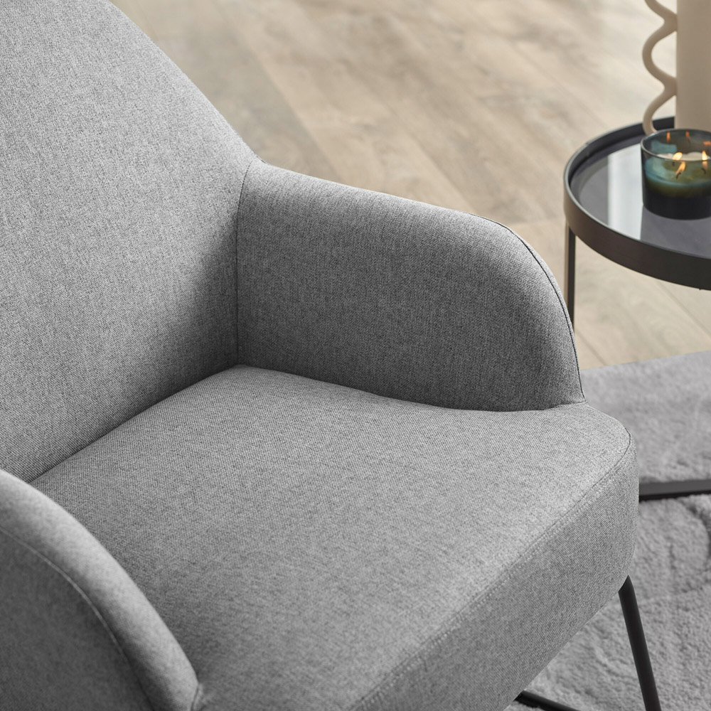 Julian Bowen Davos Grey Accent Chair Image 5