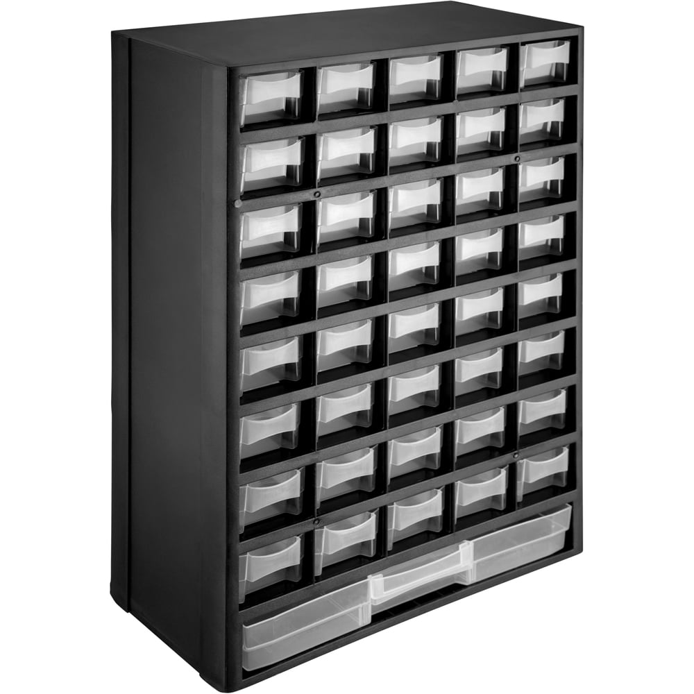 tectake 41 Drawer Plastic Wall Mounted Storage Bin Image 1