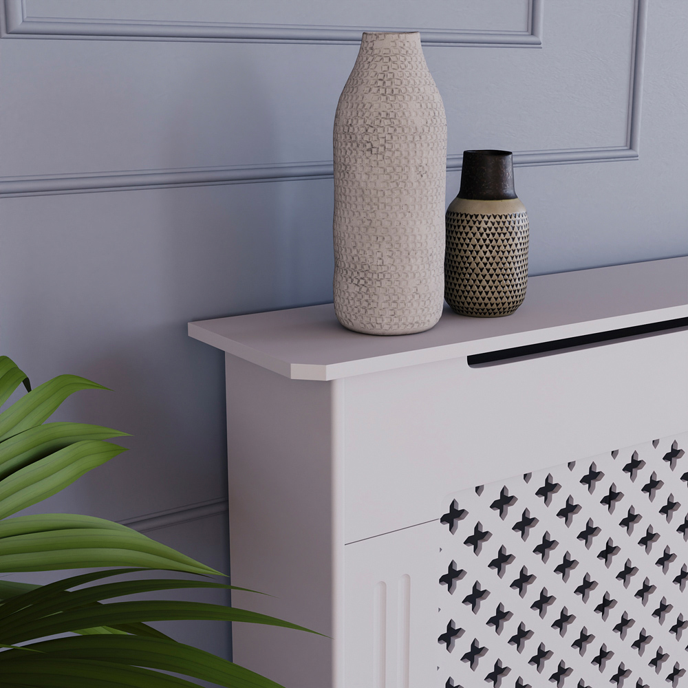 Vida Designs Oxford White Radiator Cover XL Image 5