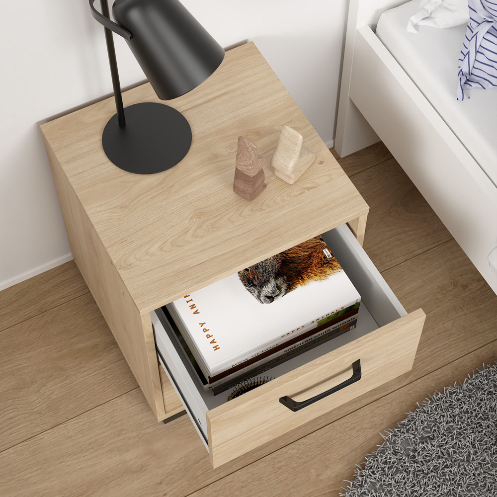 Florence Sofia 2 Drawer Jackson Hickory Nightstand Image 5