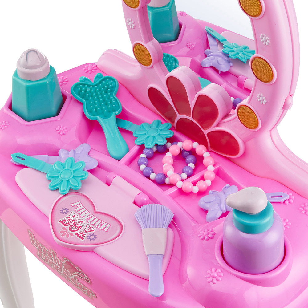 Living and Home Kids Dressing Table Toy Set with Lights Image 4