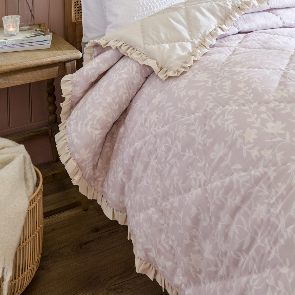 Wylder Amelia Blush Nature Quilted Bedspread 240 x 260cm Image 3