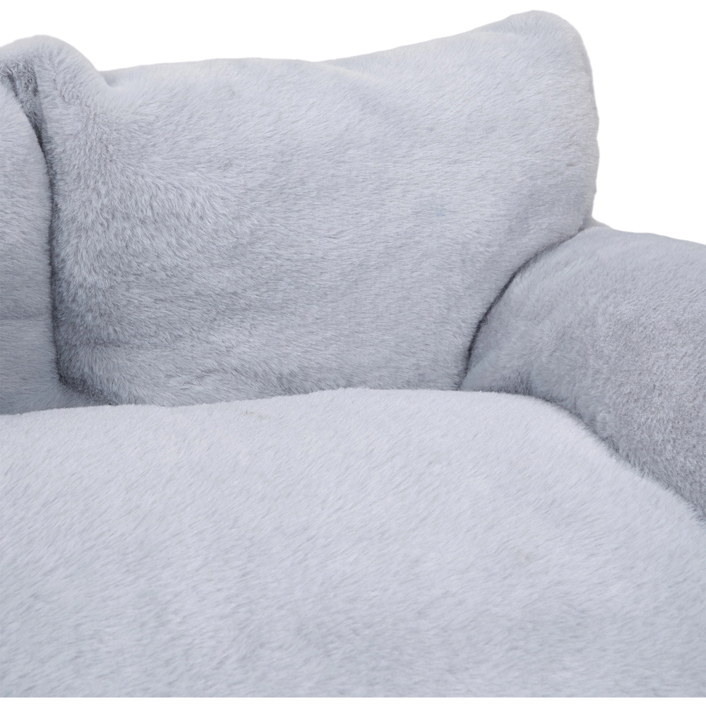 H&O Direct Large Grey Washable Cat Lounger Sofa Bed Image 5